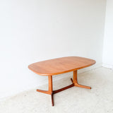 Mid Century Danish Teak Dining Table by Dyrlund