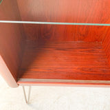 Rosewood Curio with Glass Shelving