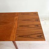 Danish Teak Expandable Dining Table w/ Square Legs