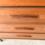 Mid Century Highboy Dresser w/ Solid Walnut Top
