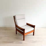 High Back Teak Lounge Chair by Dyrlund