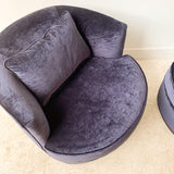 Pair of Modern Swivel Chairs