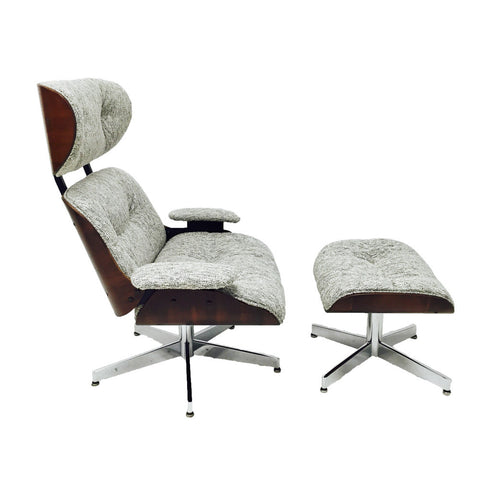 Eames Style Lounge Chair & Ottoman