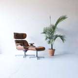 Eames Style Selig Lounge Chair and Ottoman