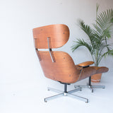 Eames Style Selig Lounge Chair and Ottoman