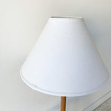 Mid Century Modern Solid Walnut Floor Lamp with Table