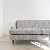 Mid Century Carson’s Furniture Sofa w/ New Grey Stripe Upholstery