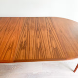 Danish Teak Round Dining Table w/ 3 Leaves