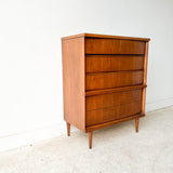 Mid Century Highboy Dresser by Bassett