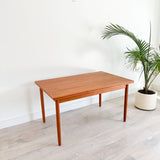 Danish Teak Expandable Dining Table