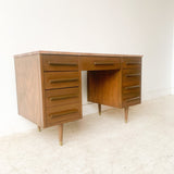 Mid Century Desk with New Solid Walnut Top
