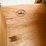 Bassett Walnut Highboy Dresser w/ Rosewood Trim - Formica Top