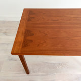 Danish Teak Expandable Dining Table w/ Square Legs