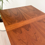 Danish Teak Expandable Dining Table w/ Square Legs