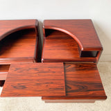 Pair of Rosewood Nightstands by Brouer