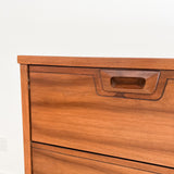 Mid Century Walnut Highboy Dresser