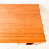 Vintage Teak Desk on Tapered Legs - Made in Canada