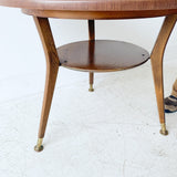 Mid Century Round End Table