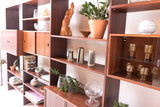 Hansen & Guldborg (HG) Danish Rosewood 4 Bay Wall Unit