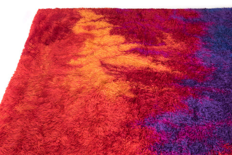 Large Red Rya Rugs Large Red/Purple Rya Rug – Atomic Furnishing & Design