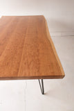 Live Edge Curly Cherry Dining Table