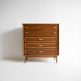 Mid Century Cherry Highboy Dresser