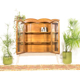 Mid Century Curio Cabinet with Glass Sides