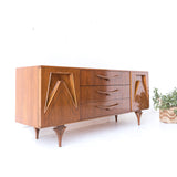 Mid Century Modern Sculpted Dresser