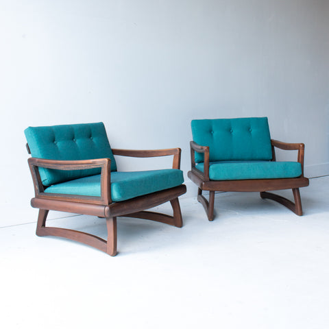 Pair of Sculpted Lounge Chairs