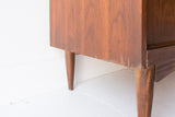 Mid Century Sculpted Highboy Dresser