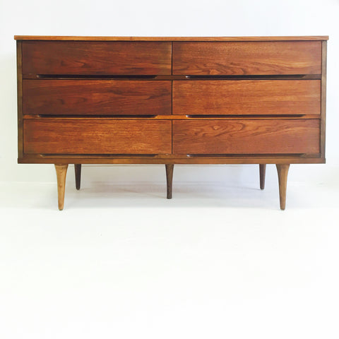 Mid Century Walnut Dresser