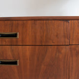 Mid Century Walnut Dresser - 9 Drawer