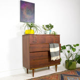 Mid Century Modern Highboy Dresser