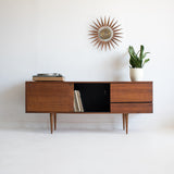 Mid Century Walnut Media Center