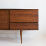 Mid Century Walnut Media Center