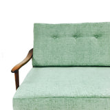 Mid Century Seafoam Green Sofa