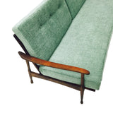 Mid Century Seafoam Green Sofa