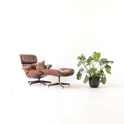 Modern Eames Style Chair and Ottoman