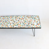 Mosaic Glass Tile Coffee Table #3