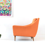 Mid Century Modern Orange Lounge Chair