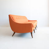 Orange Kroehler Sofa