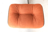 Orange Selig Lounge Chair and Ottoman