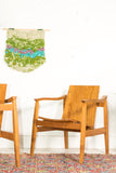Pair of Handmade Hardwood Lounge Chairs