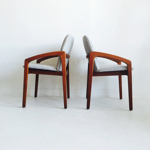 Pair of Kai Kristiansen Chairs - Grey