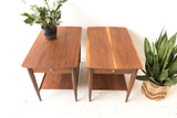 Pair of Walnut End Tables