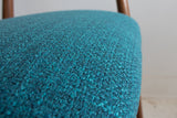Pair of Sculpted Occasional Chairs -  Teal
