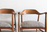 Pair of Mid Century Sculpted Occasional Chairs - Neutral