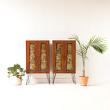 Mid Century Curio Cabinet with Lucite Front