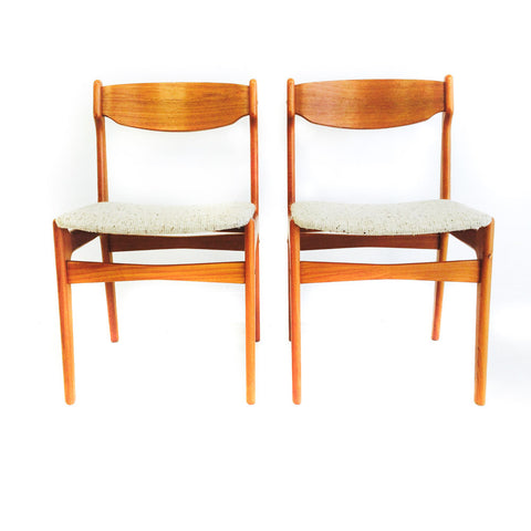 Pair of Danish Teak Dining Chairs
