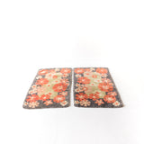 Pair of Vintage Floral Shag Rugs